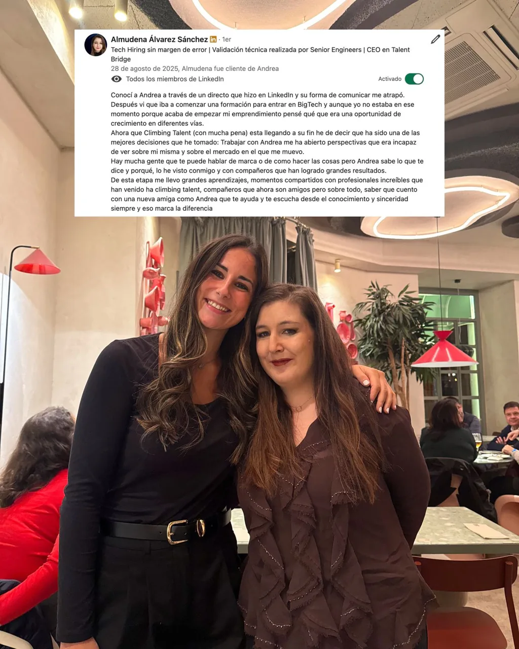 Testimonio de una alumna de Climbing Talent